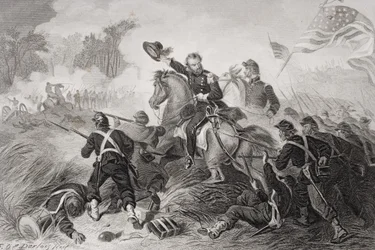 Carga del General Lyon (1818-61) en la Batalla de Wilson